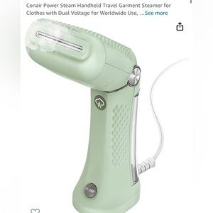 NEW IN BOX Conair Travel Steamer for Clothes with DUAL VOLTAGE for Worldwide Use